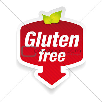 Gluten Free label sign