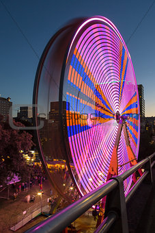 Ferris Wheel at Fun Fair in Downtown Portland Oregon