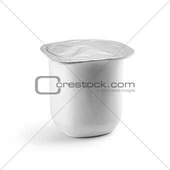 plastic Cup on white background