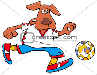 dog football player cartoon character