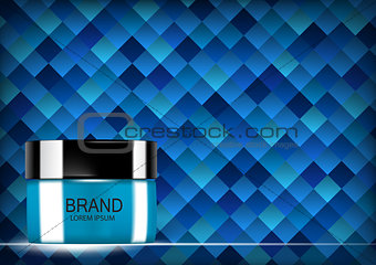Design Cosmetics Product  Template for Ads or Magazine Background. 3D Realistic Vector Iillustration