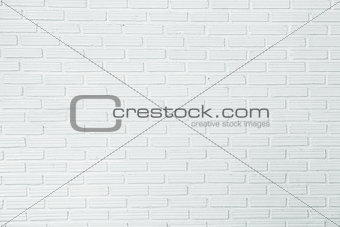 Old and dirty white brick wall for background