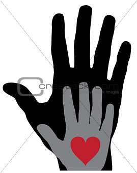 Vector Hands Heart