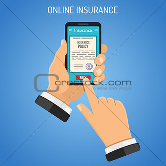 Online Insurance Services Concept