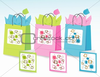 Spring Colors Gift Bags
