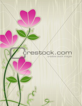 Pink Flower Abstract