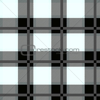 black and white Tartan Seamless Pattern. Vector illustration