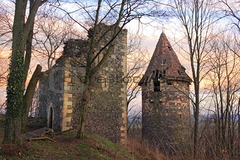 Ruins of Grodziec Castle in Poland