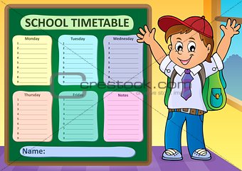 Weekly school timetable design 6