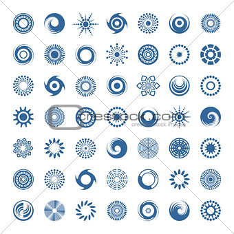 Design elements set. Abstract icons .