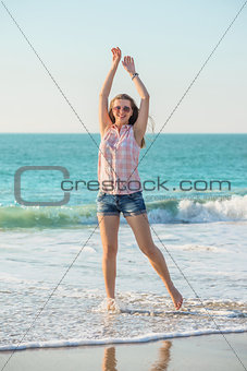 woman on the summer beach