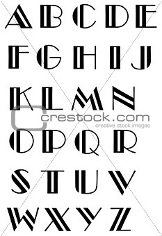 Vector Illustration of Alphabet 