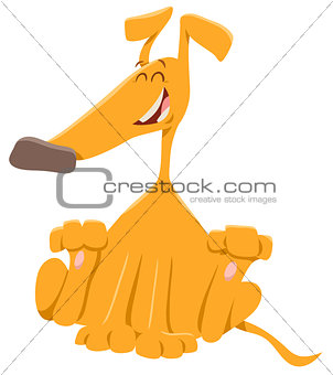 happy dog or puppy cartoon character