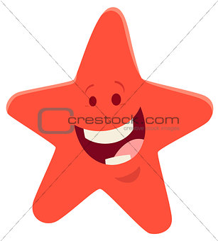 cartoon starfish animal character