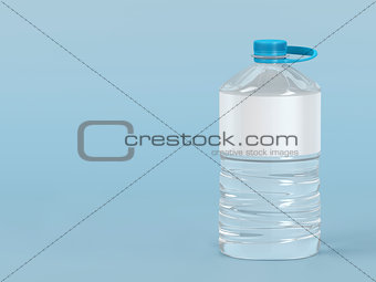 Large plastic water bottle