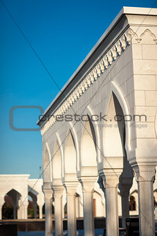 Decorative columns next to the mosque in Bolgar