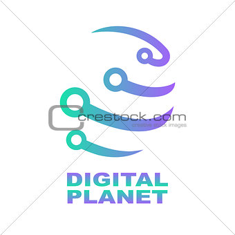 Abstract network connection vector. Global network technology.