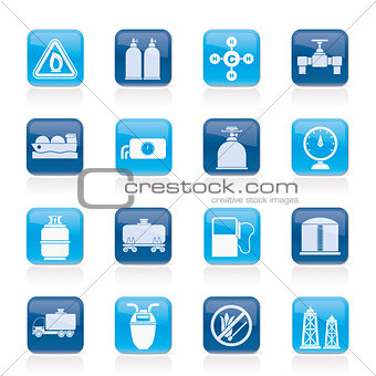 Natural gas objects and icons