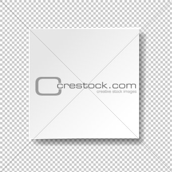 White Banner Isolated Transparent Background