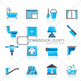 Construction and building equipment Icons