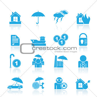 Insurance and risk icons