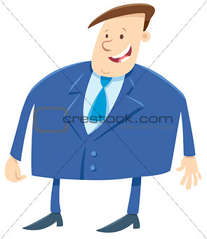 businessman or boss cartoon character