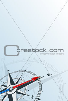 compass east background vector illustration