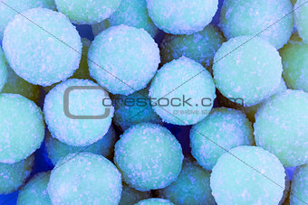 Sweet colorful background blue round sugar candy pattern design confectionery design base birthday