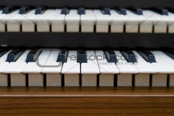 Retro Organ keyboard