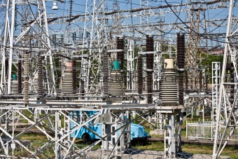 high-voltage substation