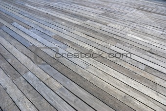Plank floor perspective docks