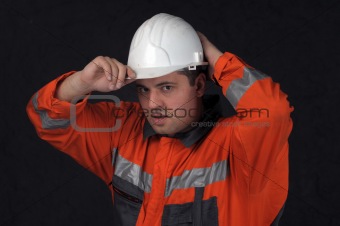 portrait of a mine worker