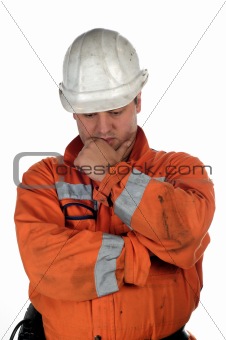 portrait of a mine worker