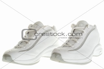 Isolated on white basketball shoes