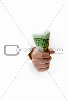Hand with money