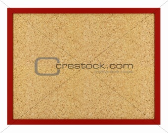 isolated cork board