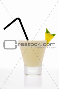 Pina Colada Cocktail (side view)