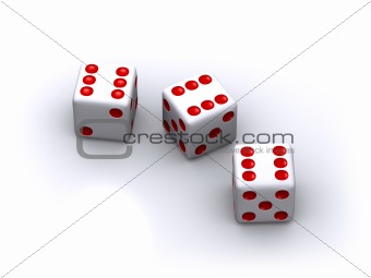 Three dice