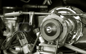 vintage RV auto engine