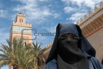 A veiled, Muslim lady