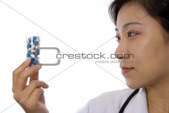 Female Doctor with Pill