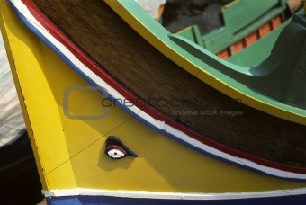 Yellow sailing boat