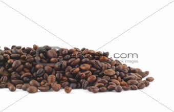 coffe beans on white