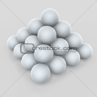 golf ball pyramid