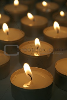 burning candles