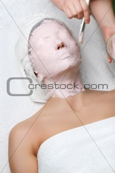 beauty salon series, facial mask