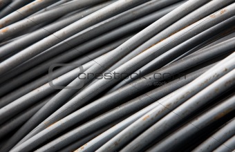 Heap of iron wire