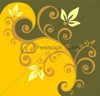 yellow curls background
