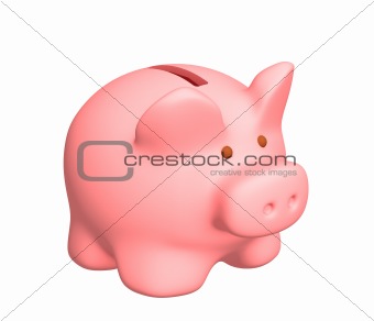 3d pig a coin box of pink color