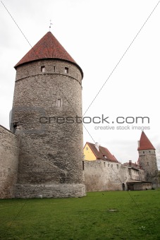 Towers of Old city Tallinn